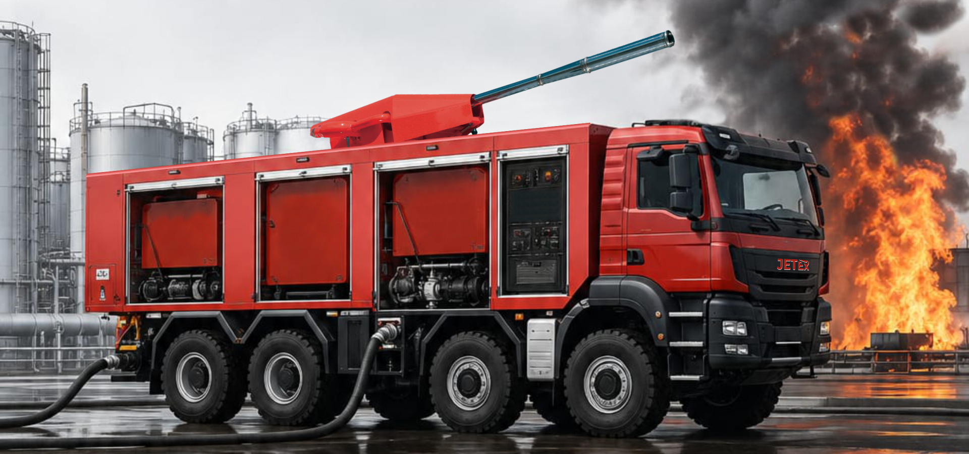 A Mobile Industrial Firefighting Platform